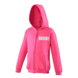 Pink Zip Up Hoodie