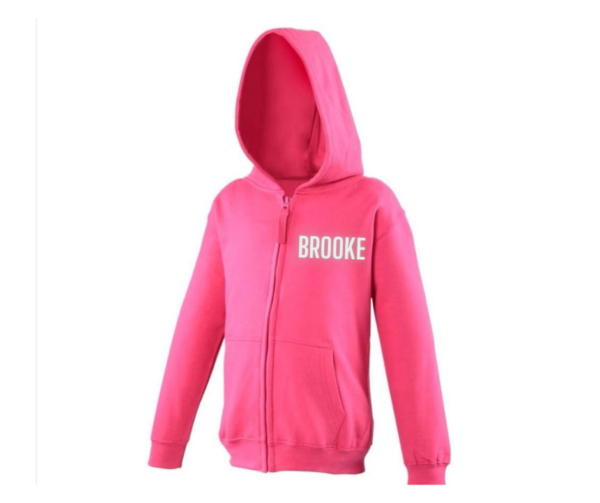 Pink Zip Up Hoodie